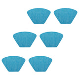 Max 6pcs PVC Fan-Shaped Slip-Proof Heat-Insulating Cushion Placemat Blue