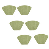 Max 6pcs PVC Fan-Shaped Slip-Proof Heat-Insulating Cushion Placemat Green