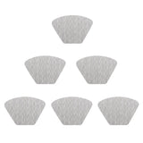 Max 6pcs PVC Fan-Shaped Slip-Proof Heat-Insulating Cushion Placemat Silver Gray