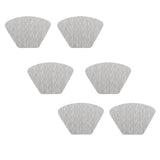 Max 6pcs PVC Fan-Shaped Slip-Proof Heat-Insulating Cushion Placemat Silver Gray