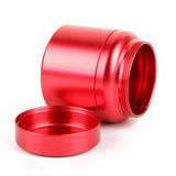 Max Aluminum Storage Box Coffee Tea Tins Canisters With Airtight Lids Red