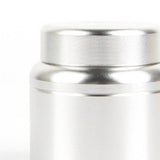 Max Aluminum Storage Box Coffee Tea Tins Canisters With Airtight Lids Silver