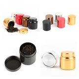 Max Aluminum Storage Box Coffee Tea Tins Canisters With Airtight Lids  Gold