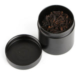 Max Small Metal Storage Box Coffee Tea Tins Canisters With Airtight Lids Black