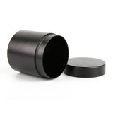 Max Small Metal Storage Box Coffee Tea Tins Canisters With Airtight Lids Black