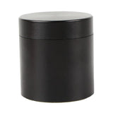 Max Small Metal Storage Box Coffee Tea Tins Canisters With Airtight Lids Black