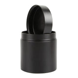 Max Small Metal Storage Box Coffee Tea Tins Canisters With Airtight Lids Black