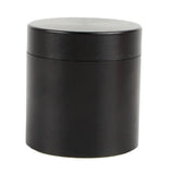 Max Small Metal Storage Box Coffee Tea Tins Canisters With Airtight Lids Black