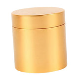 Max Small Metal Storage Box Coffee Tea Tins Canisters With Airtight Lids Gold