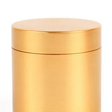 Max Small Metal Storage Box Coffee Tea Tins Canisters With Airtight Lids Gold