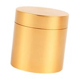 Max Small Metal Storage Box Coffee Tea Tins Canisters With Airtight Lids Gold