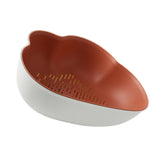 Max Double Layered Drain Basket Vegetable Fruit Washing Kitchen Storage Red