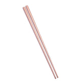 Maxbell 304 Stainless Steel Square Chopsticks Polished for Kitchen Hotel Rose Gold - Aladdin Shoppers