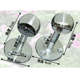 Max 2pcs Stainless Steel Wardrobe Pipe Lever Support Closet Rod Bracket Flange B