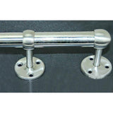 Max 2pcs Stainless Steel Wardrobe Pipe Lever Support Closet Rod Bracket Flange B