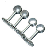 Max 2pcs Stainless Steel Wardrobe Pipe Lever Support Closet Rod Bracket Flange B