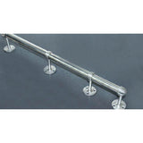 Max 2pcs Stainless Steel Wardrobe Pipe Lever Support Closet Rod Bracket Flange C