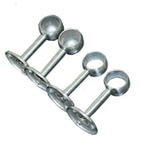 Max 2pcs Stainless Steel Wardrobe Pipe Lever Support Closet Rod Bracket Flange F