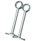 Max 2pcs Stainless Steel Wardrobe Pipe Lever Support Closet Rod Bracket Flange F