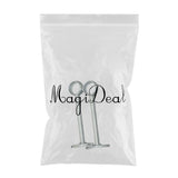 Max 2pcs Stainless Steel Wardrobe Pipe Lever Support Closet Rod Bracket Flange F