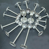 Max 2pcs Stainless Steel Wardrobe Pipe Lever Support Closet Rod Bracket Flange G