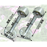 Max 2pcs Stainless Steel Wardrobe Pipe Lever Support Closet Rod Bracket Flange G