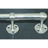 Max 2pcs Stainless Steel Wardrobe Pipe Lever Support Closet Rod Bracket Flange G