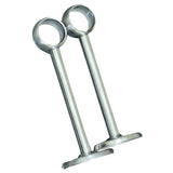 Max 2pcs Stainless Steel Wardrobe Pipe Lever Support Closet Rod Bracket Flange G