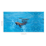 Max 3D Wall Sticker Self Adhesive Tile Wall Sticker DIY Floor Decor Dolphin