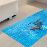 Max 3D Wall Sticker Self Adhesive Tile Wall Sticker DIY Floor Decor Dolphin