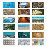 Max 3D Wall Sticker Self Adhesive Tile Wall Sticker DIY Floor Decor Dolphin