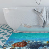 Max 3D Wall Sticker Self Adhesive Tile Wall Sticker DIY Floor Decor Marine Fish