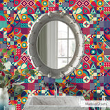 Max Waterproof Self-adhesive Mosaic Wall Paper Sticker Tile Kitchen Bathroom E