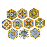 Max 10pcs Floor Stickers PVC Tile Stickers Removable Wall Stickers Home Decor A