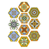 Max 10pcs Floor Stickers PVC Tile Stickers Removable Wall Stickers Home Decor A