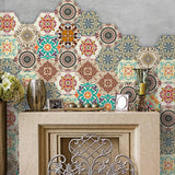 Max 10pcs Floor Stickers PVC Tile Stickers Removable Wall Stickers Home Decor C