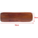 Maxbell Wooden Napkin Holder Sushi Plate Rectangular Towel Tray Dish Bevel Edge - Aladdin Shoppers