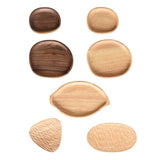 Maxbell Solid Wood Fruit Cake Plate Snacks Serving Tray Rubber Wood-20x12cm - Aladdin Shoppers