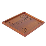 Max Hollow Cherry Wood Tray Wooden Plate Home Tea Cup Tea Tray 36X27X2cm