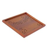 Max Hollow Cherry Wood Tray Wooden Plate Home Tea Cup Tea Tray 36X27X2cm