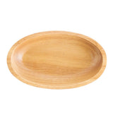 Max Wooden Salad Bowl Wavy Serving Bowl Mixing Bowl for Dessert Fruit 20X12X4cm