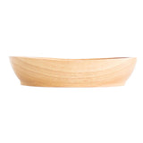 Max Wooden Salad Bowl Wavy Serving Bowl Mixing Bowl for Dessert Fruit 20X12X4cm