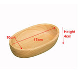 Max Wooden Salad Bowl Wavy Serving Bowl Mixing Bowl for Dessert Fruit 17X10X4cm