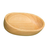 Max Wooden Salad Bowl Wavy Serving Bowl Mixing Bowl for Dessert Fruit 17X10X4cm