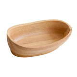 Max Wooden Salad Bowl Wavy Serving Bowl Mixing Bowl for Dessert Fruit 15X8X4cm