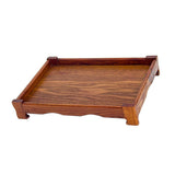 Max Wood Serving Tray Breakfast Decorative Food Coffee Tea  360X250X55mm Light
