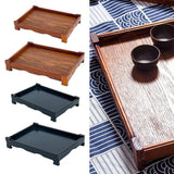 Max Wood Serving Tray Breakfast Decorative Food Coffee Tea  360X250X55mm Light