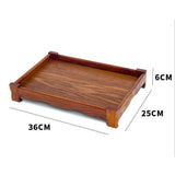 Max Wood Serving Tray Breakfast Decorative Food Coffee Tea  360X250X55mm Light