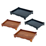 Max Wood Serving Tray Breakfast Decorative Food Coffee Tea  360X250X55mm Light