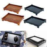 Max Wood Serving Tray Breakfast Decorative Food Coffee Tea  360X250X55mm Light